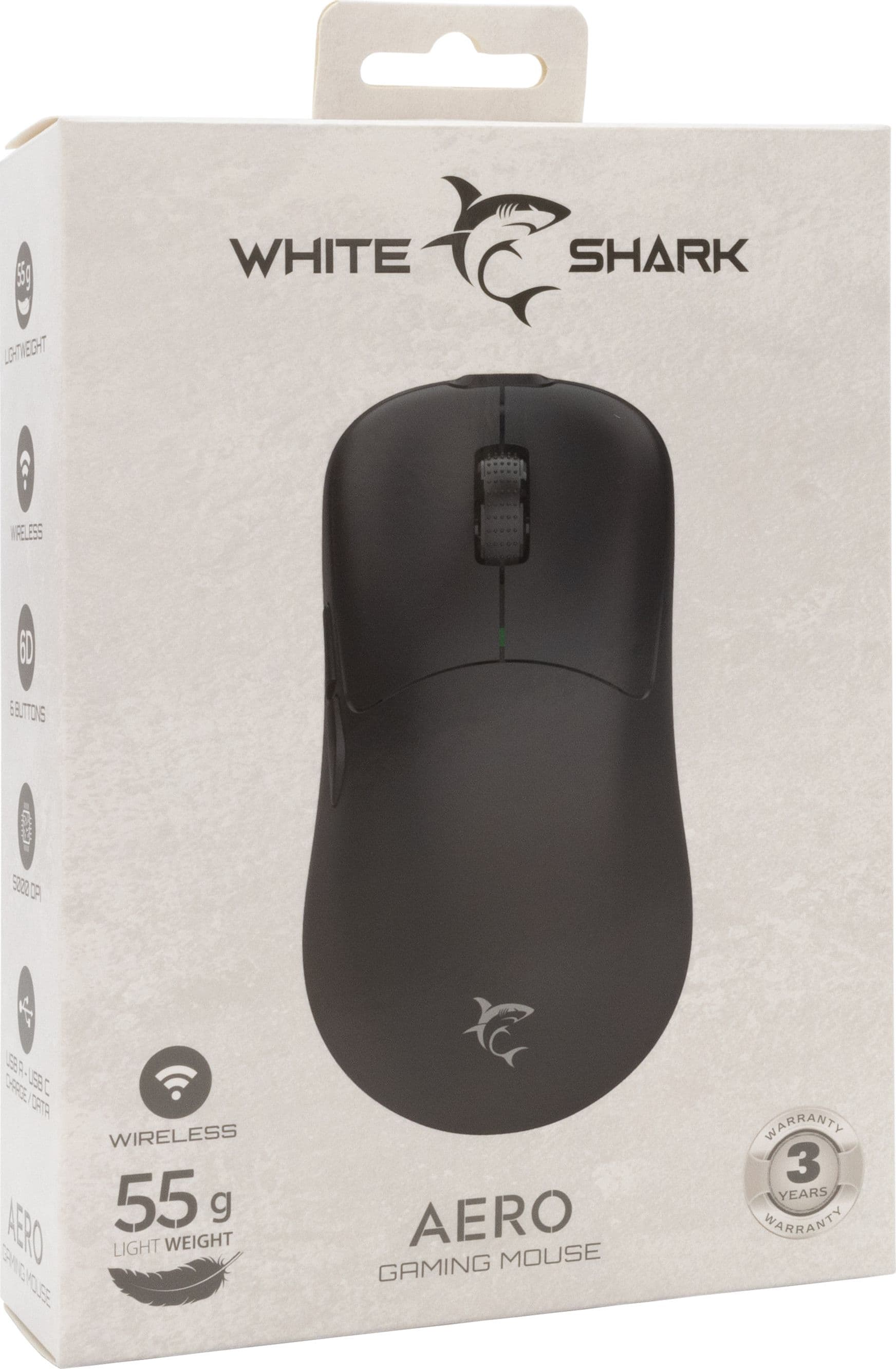Mouse Ottico Gaming Wireless USB-C&trade 6400 dpi Nero, AERO in Mouse da gioco Scontolo.net - Potenza, commercioVirtuoso.it