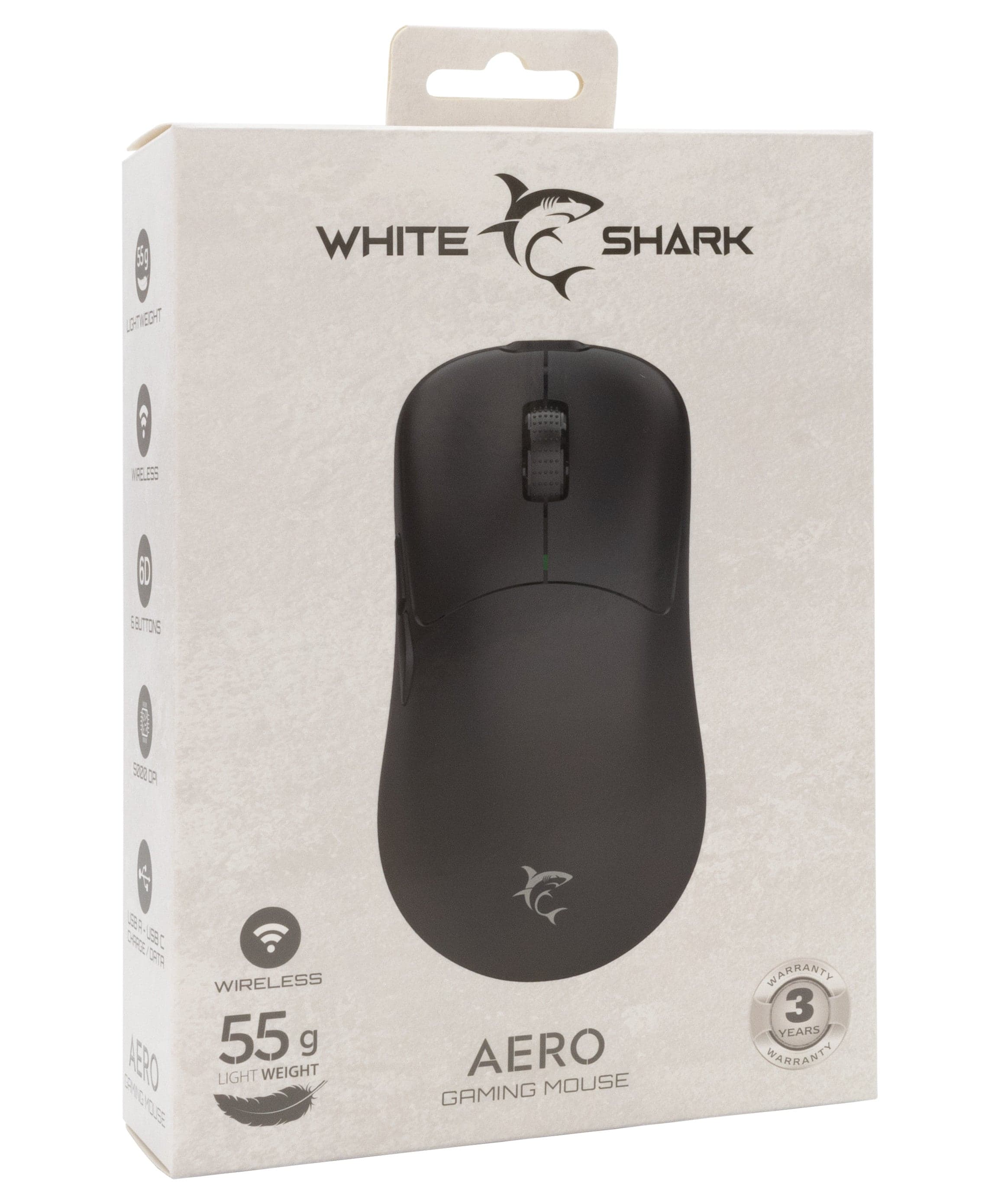 Mouse Ottico Gaming Wireless USB-C&trade 6400 dpi Nero, AERO in Mouse da gioco Scontolo.net - Potenza, commercioVirtuoso.it