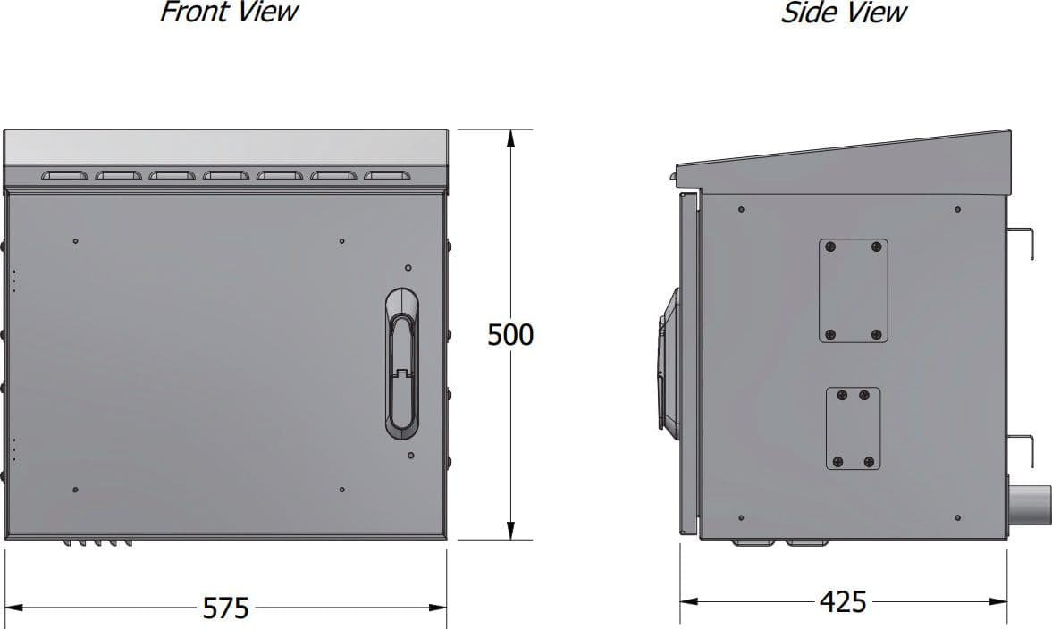 Armadio Rack 19'' Fissaggio a Palo P 425 mm IP66 Midi in Grucce Scontolo.net - Potenza, commercioVirtuoso.it