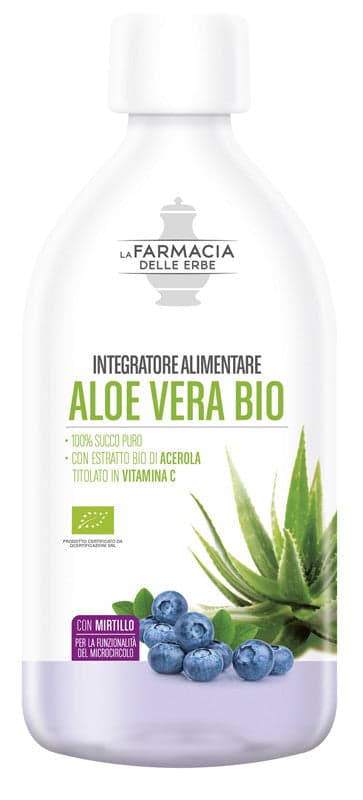 Farmacia delle erbe aloe vera bio mirtilli 500 ml