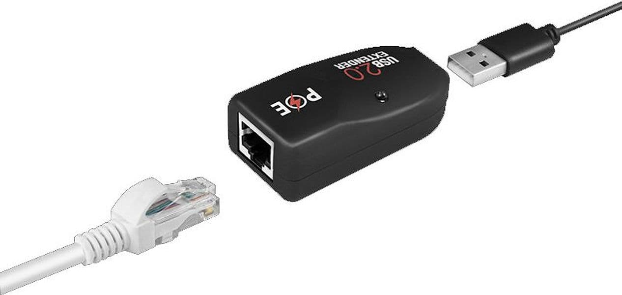 Extender USB Cat.5E Cat.6 fino a 50m con PoE in Adattatori PowerLAN Scontolo.net - Potenza, commercioVirtuoso.it