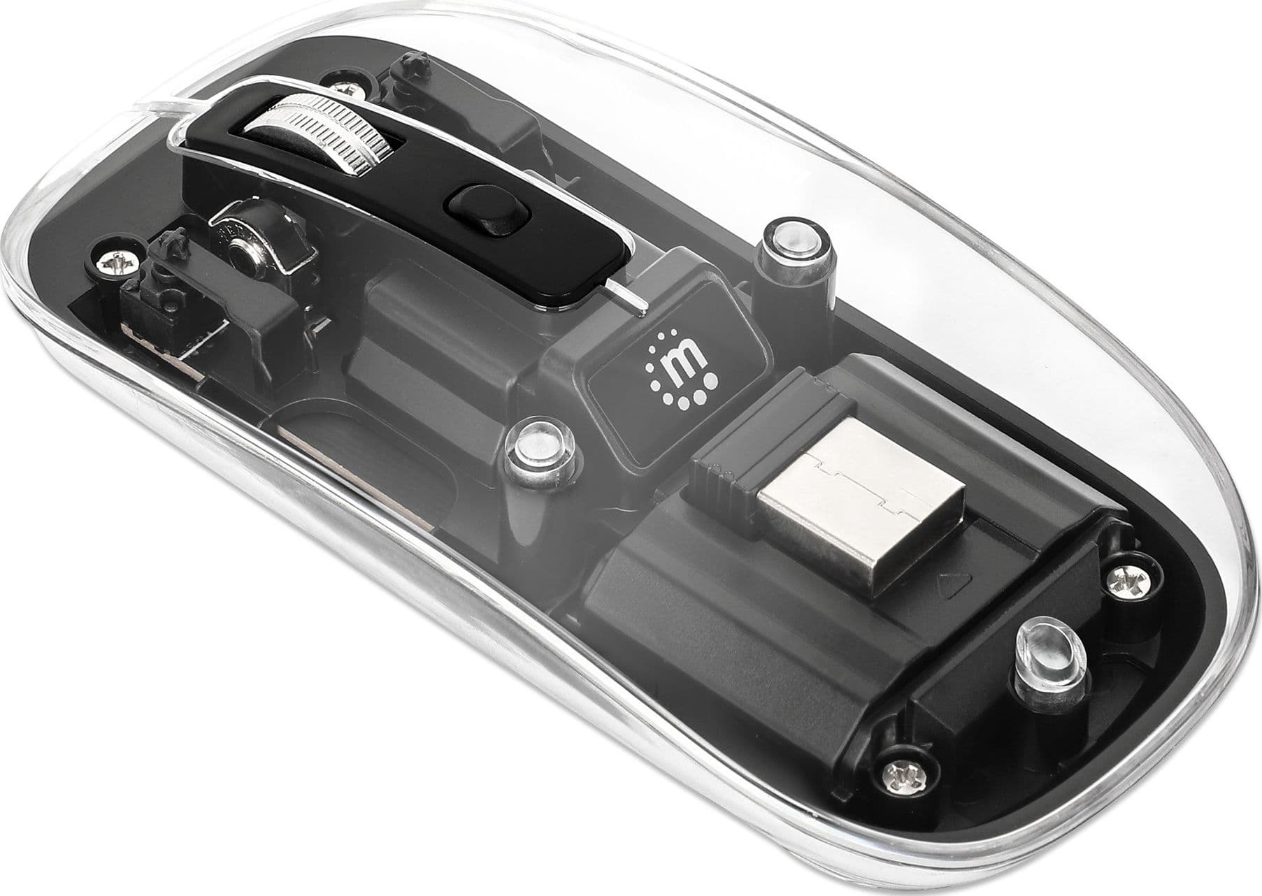 Mouse Ottico Wireless 800-1600 dpi con Micro Ricevitore USB Nero Trasparente in  Scontolo.net - Potenza, commercioVirtuoso.it