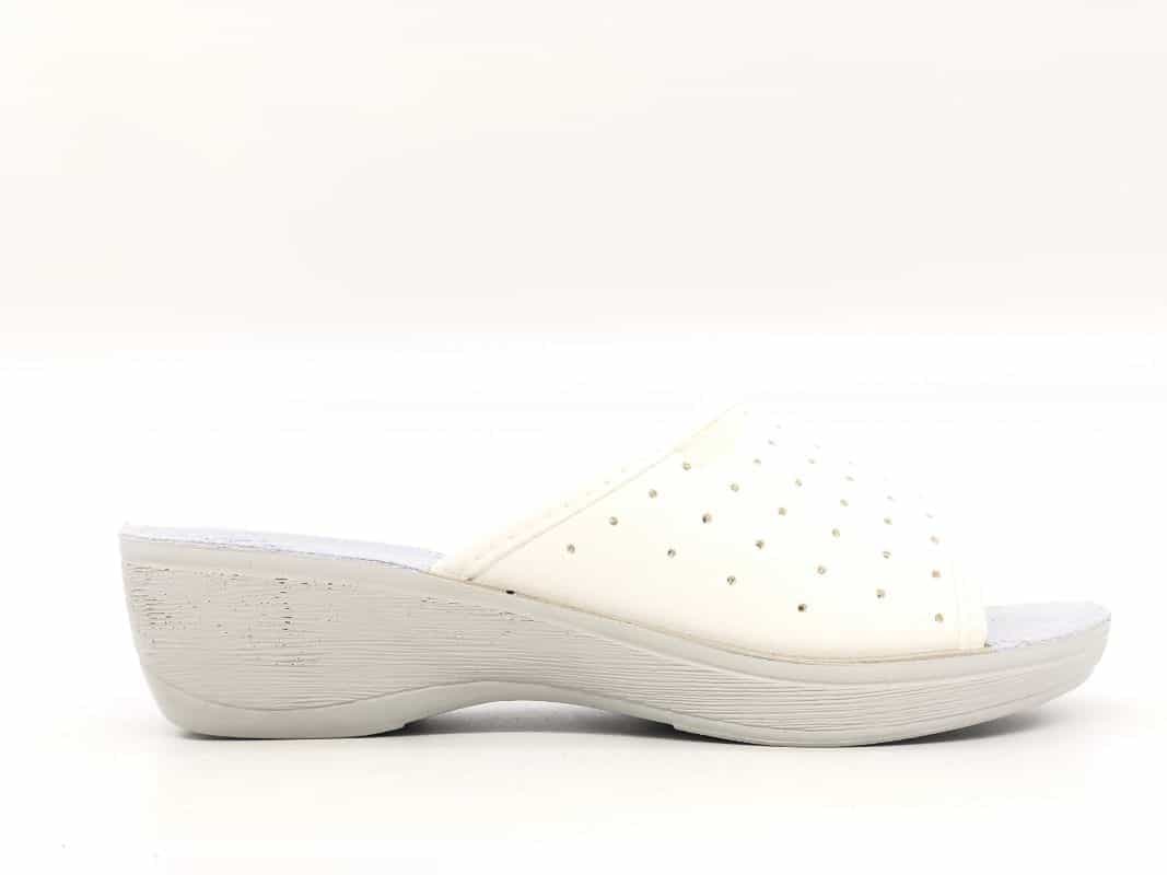 INBLU Ciabatta donna a fascia bianca