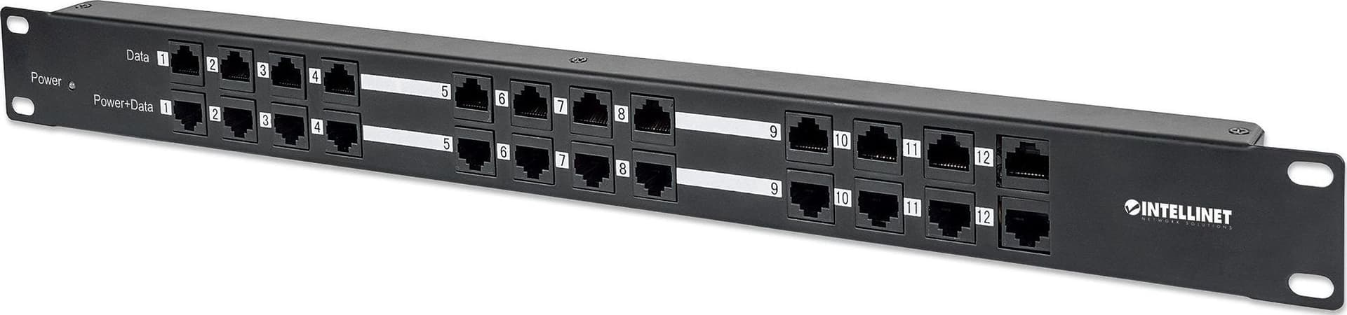 Pannello Patch 12 Porte PoE Passivo con Alimentatore in Pannelli patch Ethernet Scontolo.net - Potenza, commercioVirtuoso.it