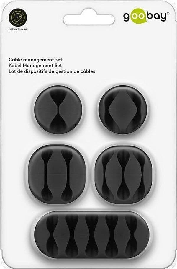 Clip Fermacavo Set da 5 pz Varie Misure Nero in Clip fermacavi da parete Scontolo.net - Potenza, commercioVirtuoso.it
