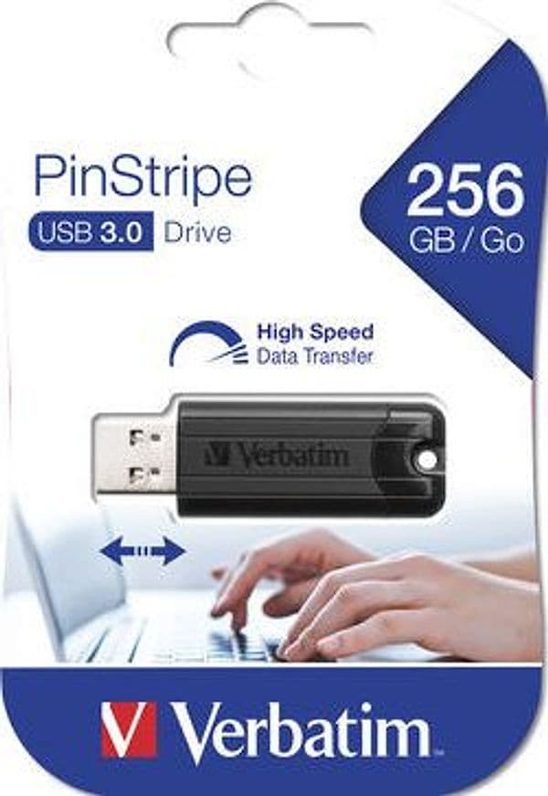 Memoria USB 3.0 PinStripe da 256Gb Colore Nero in  Scontolo.net - Potenza, commercioVirtuoso.it