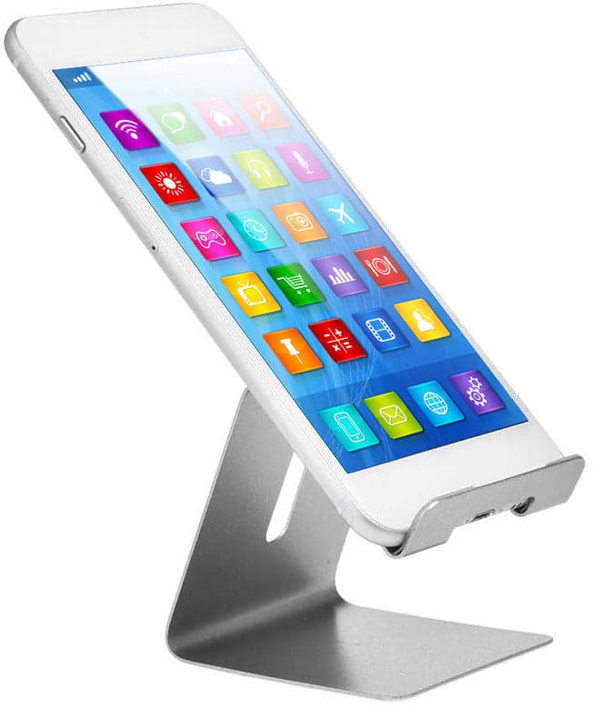 Supporto in Alluminio per Smartphone e Tablet Universale Silver in Supporti Scontolo.net - Potenza, commercioVirtuoso.it