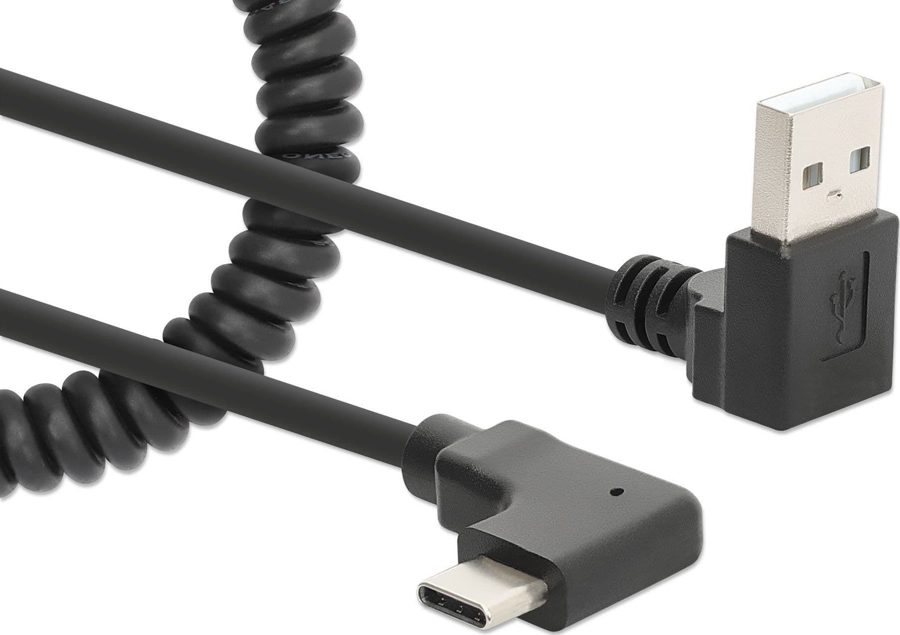 Cavo di Ricarica USB-A a USB-C&trade 1m Spiralato Nero in  Scontolo.net - Potenza, commercioVirtuoso.it