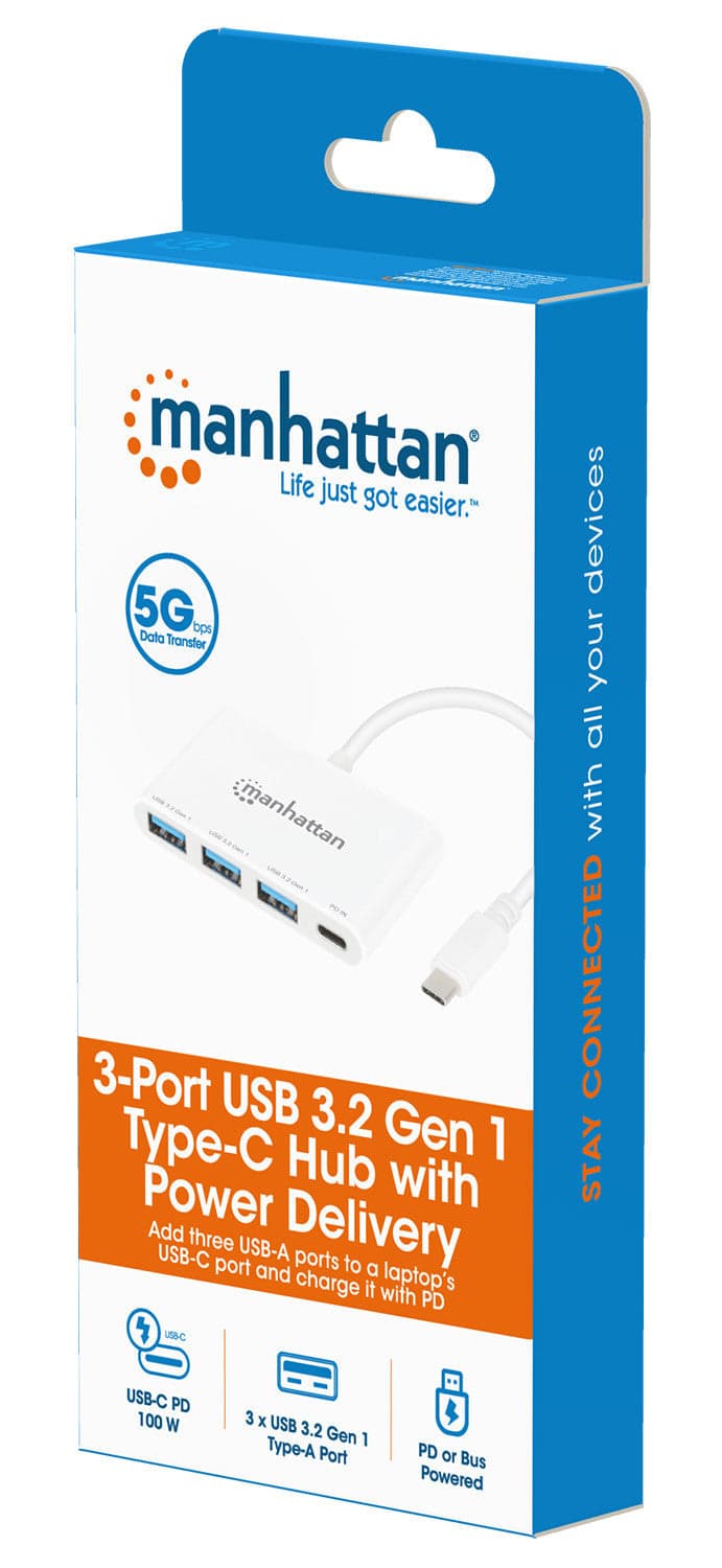 Hub USB 3.2 Gen 1 con 3 porte USB-A e 1 porta USB-C&trade Power Delivery in  Scontolo.net - Potenza, commercioVirtuoso.it