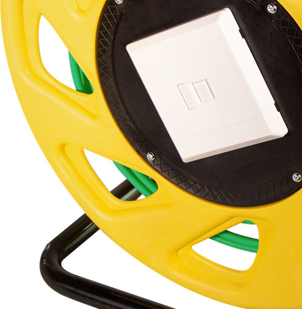 Cavo Patch Cat.7 Plug RJ45 S/FTP PUR con Avvolgicavo 60m Verde in Cavi Ethernet Scontolo.net - Potenza, commercioVirtuoso.it