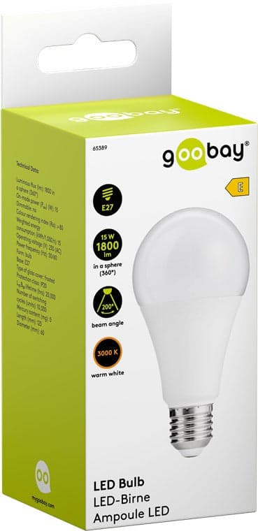 Lampada LED Globo E27 Bianco Caldo 15W, Classe E in Lampadine a LED Scontolo.net - Potenza, commercioVirtuoso.it