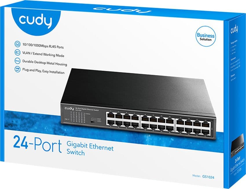 Switch Gigabit Ethernet a 24 Porte, GS1024 in  Scontolo.net - Potenza, commercioVirtuoso.it