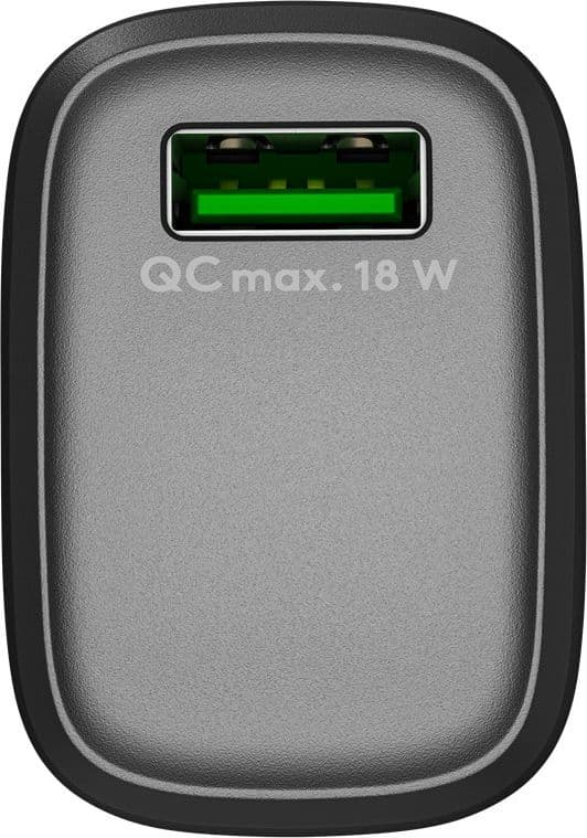 Caricabatterie Ricarica Rapida USB QC 3.0 (18 W) Nero in Caricabatterie da muro Scontolo.net - Potenza, commercioVirtuoso.it
