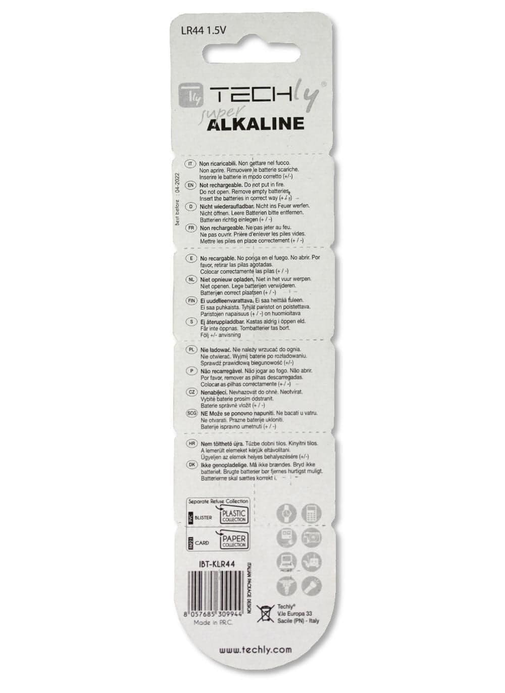Batteria a Bottone Alcalina AG13 LR44 A76 GP76A 357 (set 10 pz) in Pile monouso Scontolo.net - Potenza, commercioVirtuoso.it