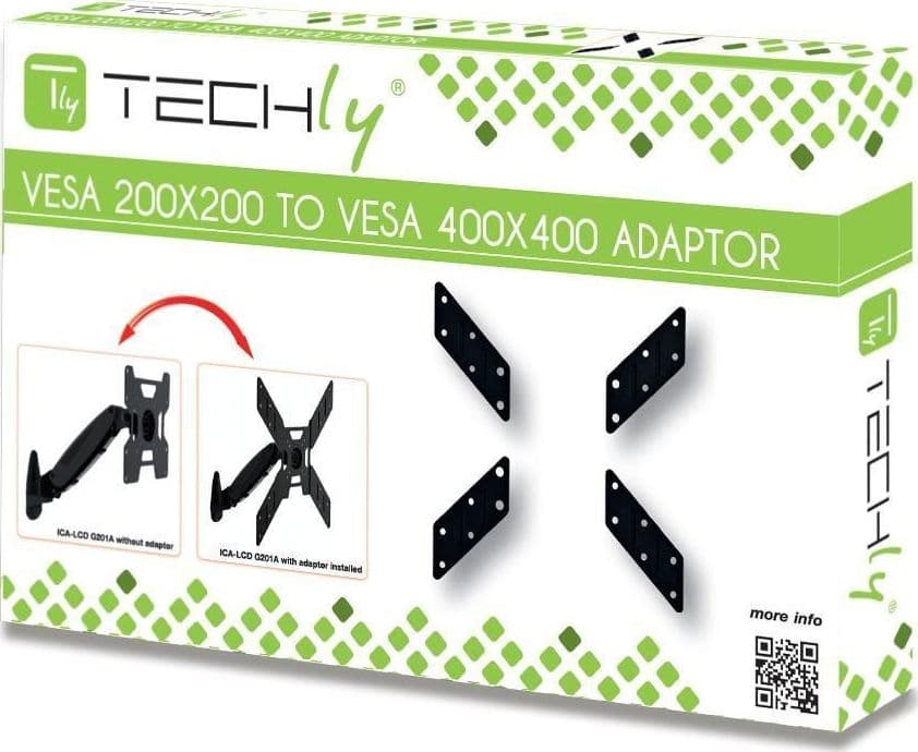 Adattatore per Supporto VESA da 200x200 a 400x400 Nero in Supporti da parete e da soffitto Scontolo.net - Potenza, commercioVirtuoso.it