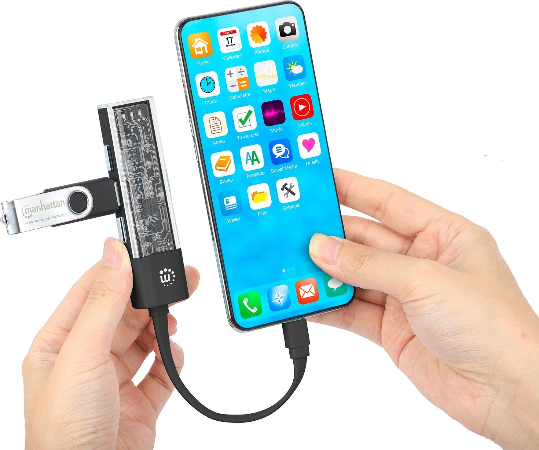 Hub Combo USB 3.0 USB-C&trade e USB-A 4 Porte Nero Trasparente in  Scontolo.net - Potenza, commercioVirtuoso.it