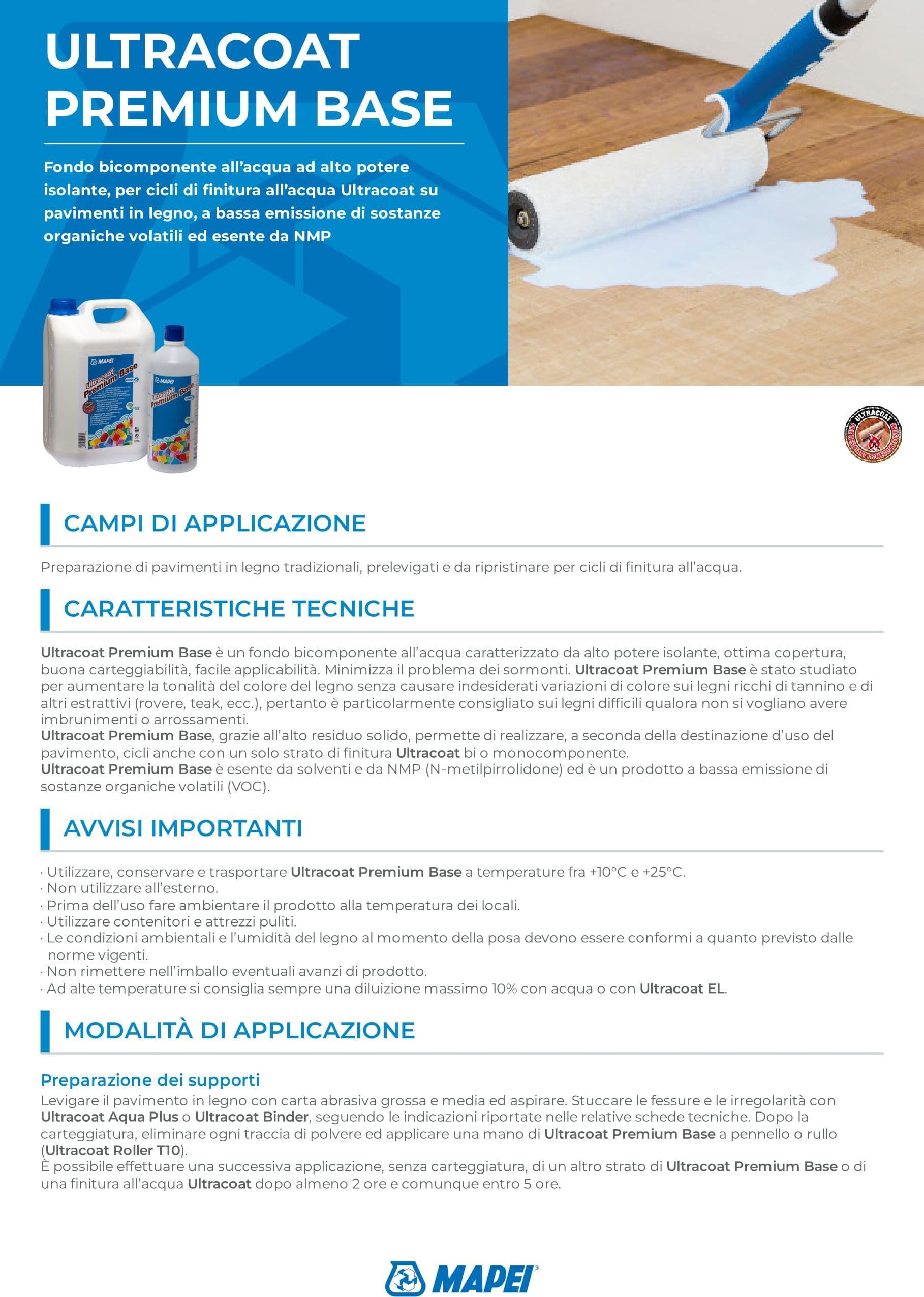 Mapei Ultracoat Premium Base 6 Litri - Fondo isolante bicomponente in Primer Masterbrico - Longobardi, commercioVirtuoso.it