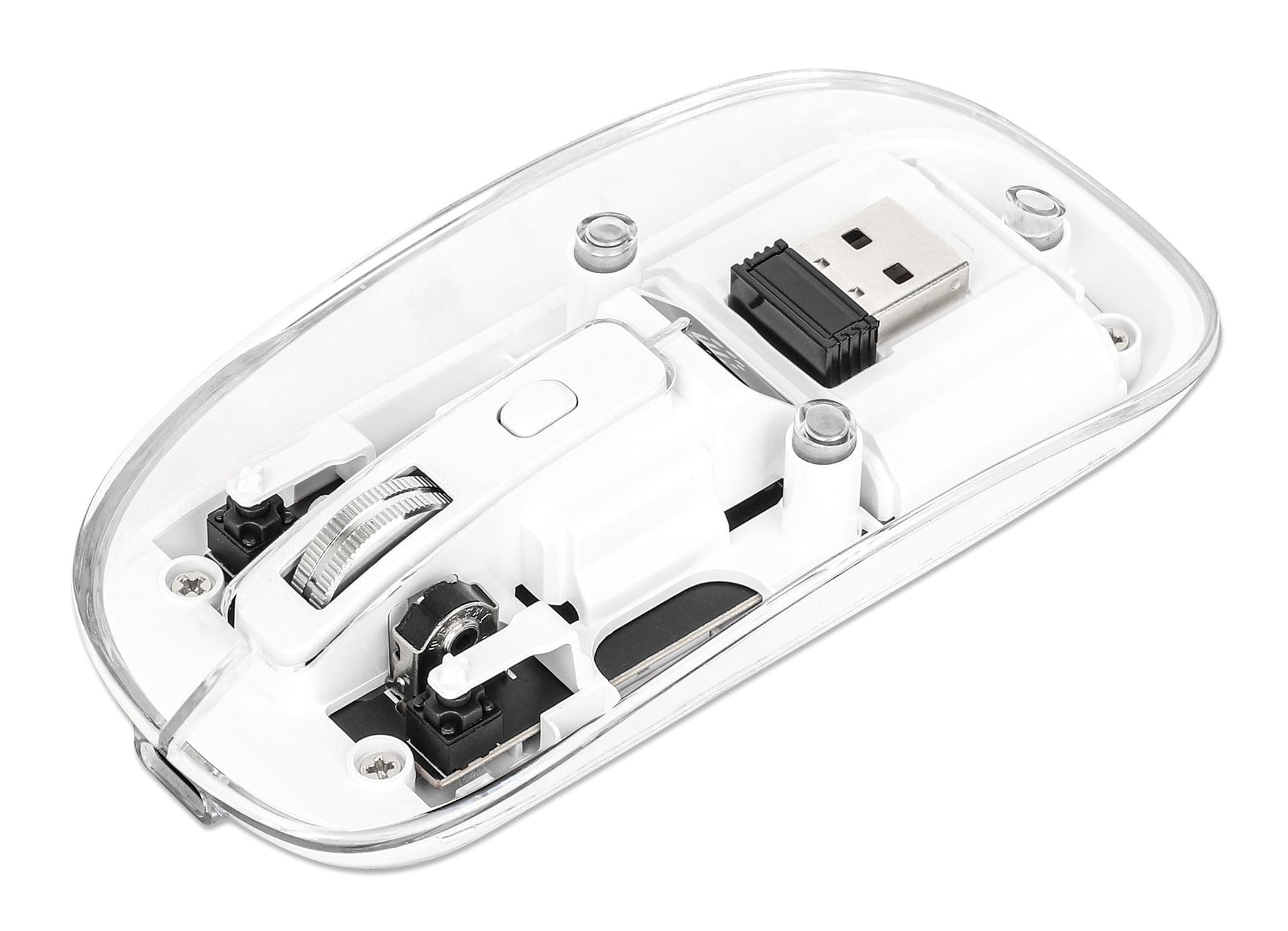 Mouse Ottico Wireless 800-1600 dpi con Micro Ricevitore USB Bianco Trasparente in  Scontolo.net - Potenza, commercioVirtuoso.it