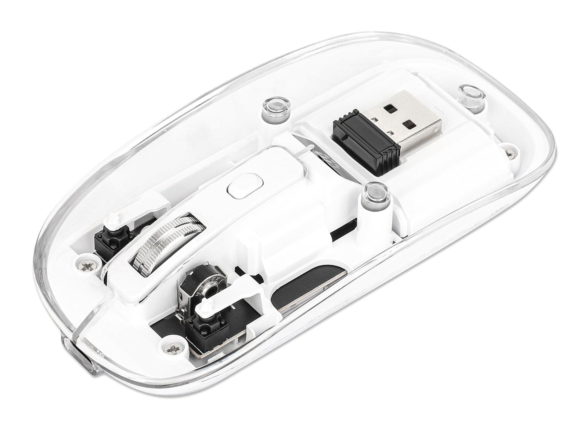 Mouse Ottico Wireless 800-1600 dpi con Micro Ricevitore USB Bianco Trasparente in  Scontolo.net - Potenza, commercioVirtuoso.it