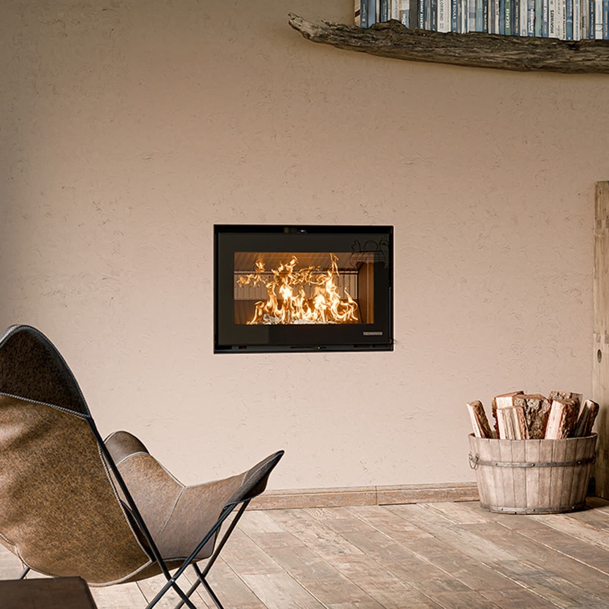 Thermorossi Termostufa a Legna Skyline 490 9,3 kW in Forni caminetto Masterbrico - Longobardi, commercioVirtuoso.it