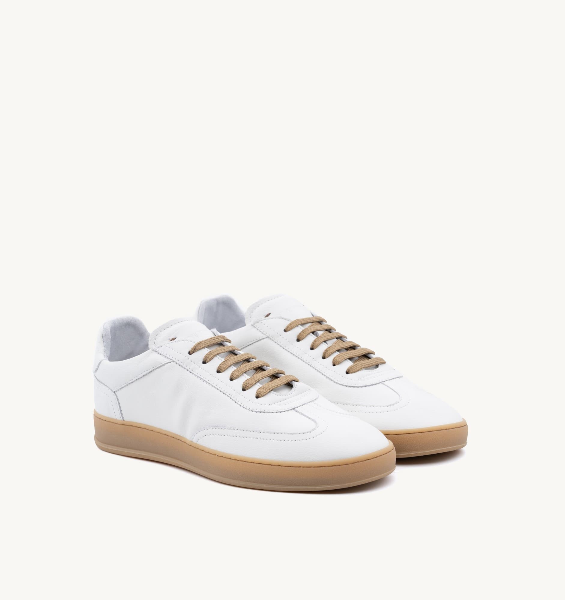 Soldini sneakers uomo Akira Vieste in pelle bianco taffy 80000VSL2 in Sneaker casual Teresi Calzature - Marsala, commercioVirtuoso.it