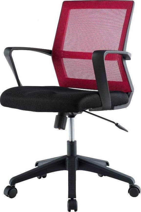 Sedia per Ufficio con Schienale Medio Nero/Bordeaux in Sedie da scrivania Scontolo.net - Potenza, commercioVirtuoso.it