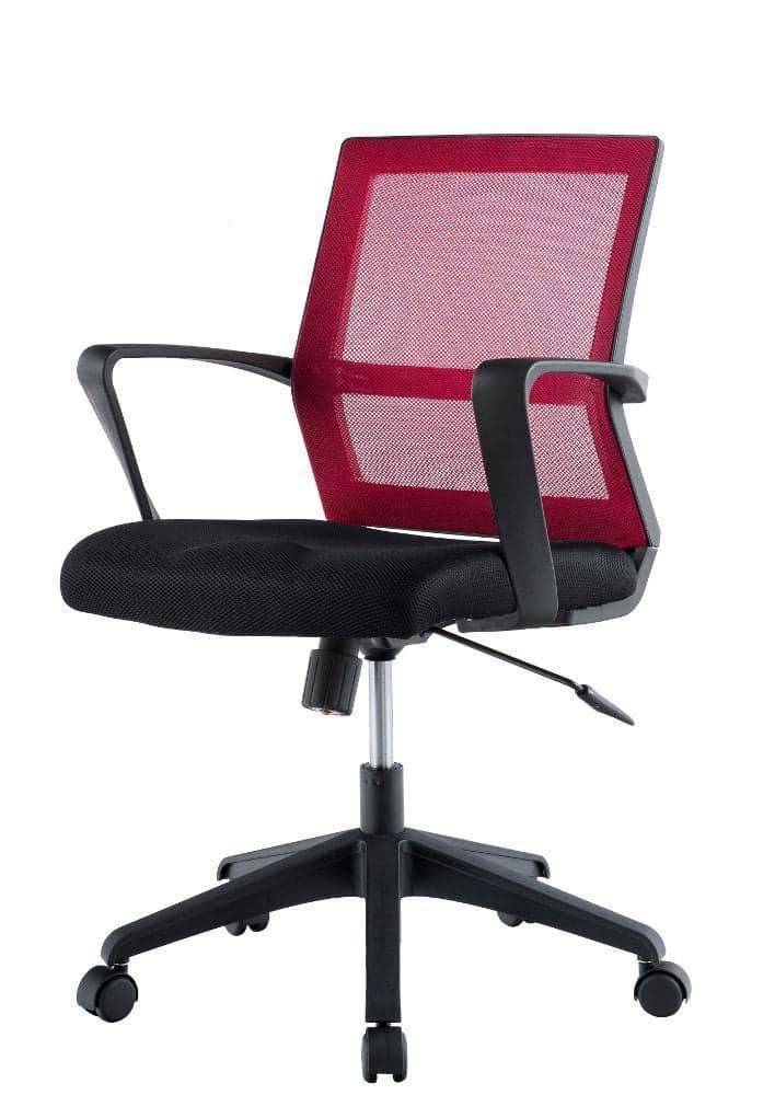Sedia per Ufficio con Schienale Medio Nero/Bordeaux in Sedie da scrivania Scontolo.net - Potenza, commercioVirtuoso.it