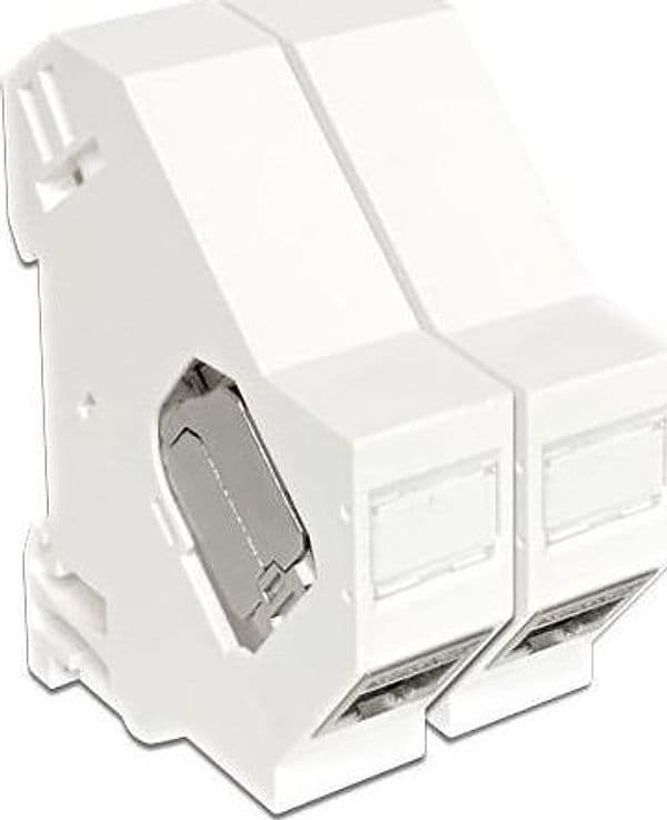 Adattatore su barra DIN per modulo RJ45 Keystone in Cavi Ethernet Scontolo.net - Potenza, commercioVirtuoso.it