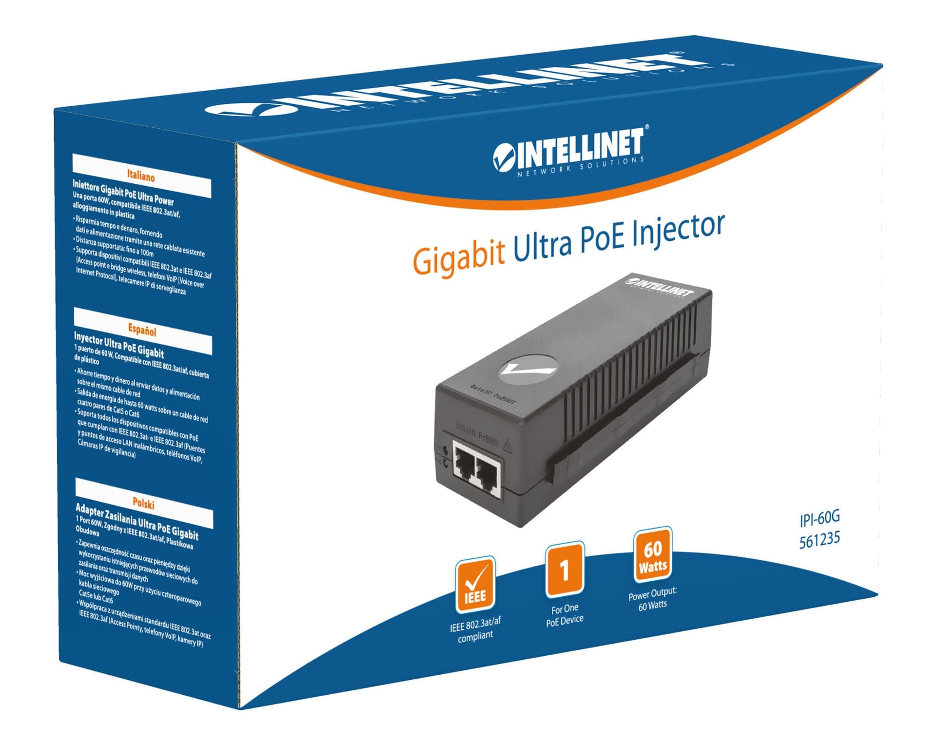 Iniettore Gigabit PoE+ Ultra Power 100m in  Scontolo.net - Potenza, commercioVirtuoso.it