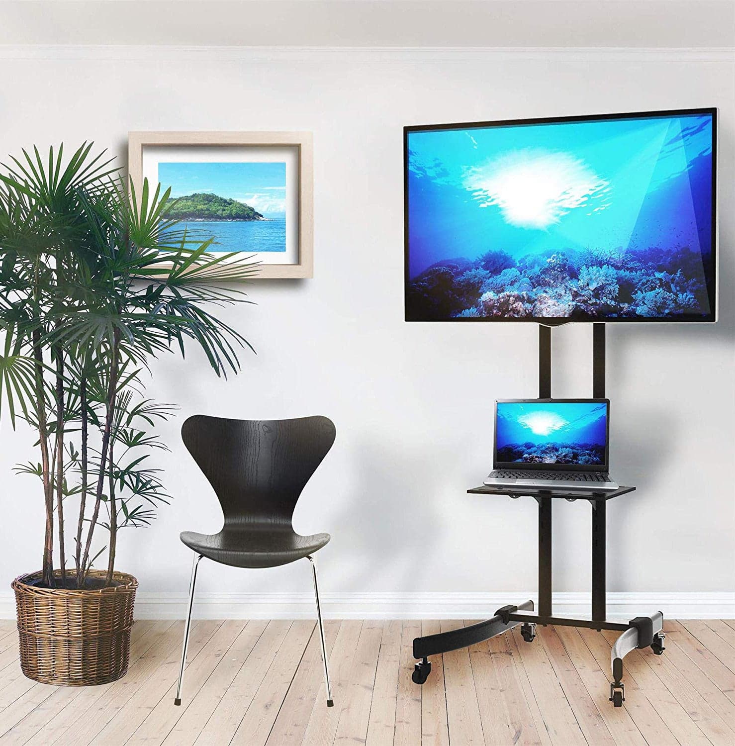 Supporto Mobile da Pavimento per TV LED/LCD 32-70'' con Mensola in Supporti da parete e da soffitto Scontolo.net - Potenza, commercioVirtuoso.it