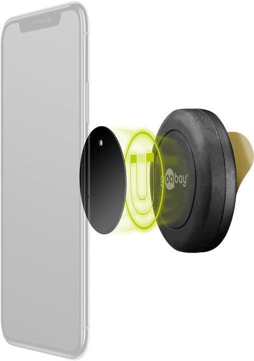 Supporto Magnetico Autoadesivo per Smartphone e Tablet Nero in Alloggiamenti Scontolo.net - Potenza, commercioVirtuoso.it