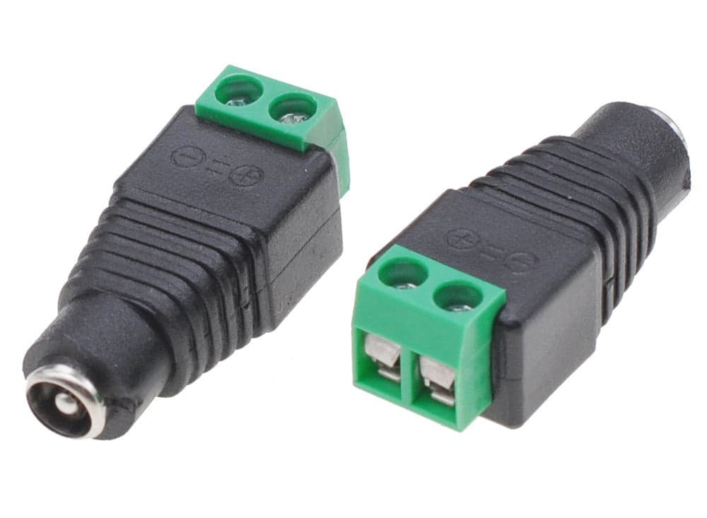 Adattatore Alimentazione Plug DC 5.5x2.1mm Femmina Terminal Block 2 pin in Adattatori Scontolo.net - Potenza, commercioVirtuoso.it