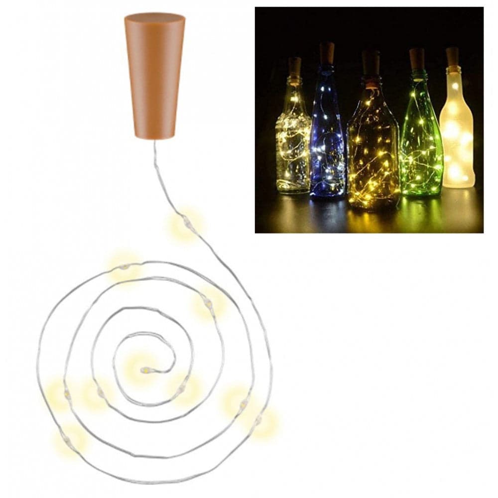 Confezione da 3pz Catena Luminosa per Bottiglie da 10 LED con Timer in Catene luminose Scontolo.net - Potenza, commercioVirtuoso.it