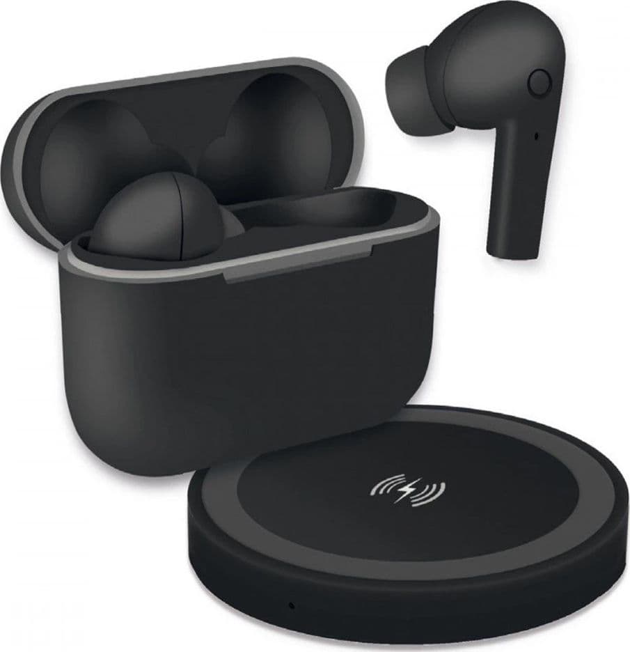 Cuffie Auricolari TWS Jive con Custodia di Ricarica USB-C&trade e Pad Caricatore a Induzione Nero in Cuffie In-Ear Scontolo.net - Potenza, commercioVirtuoso.it