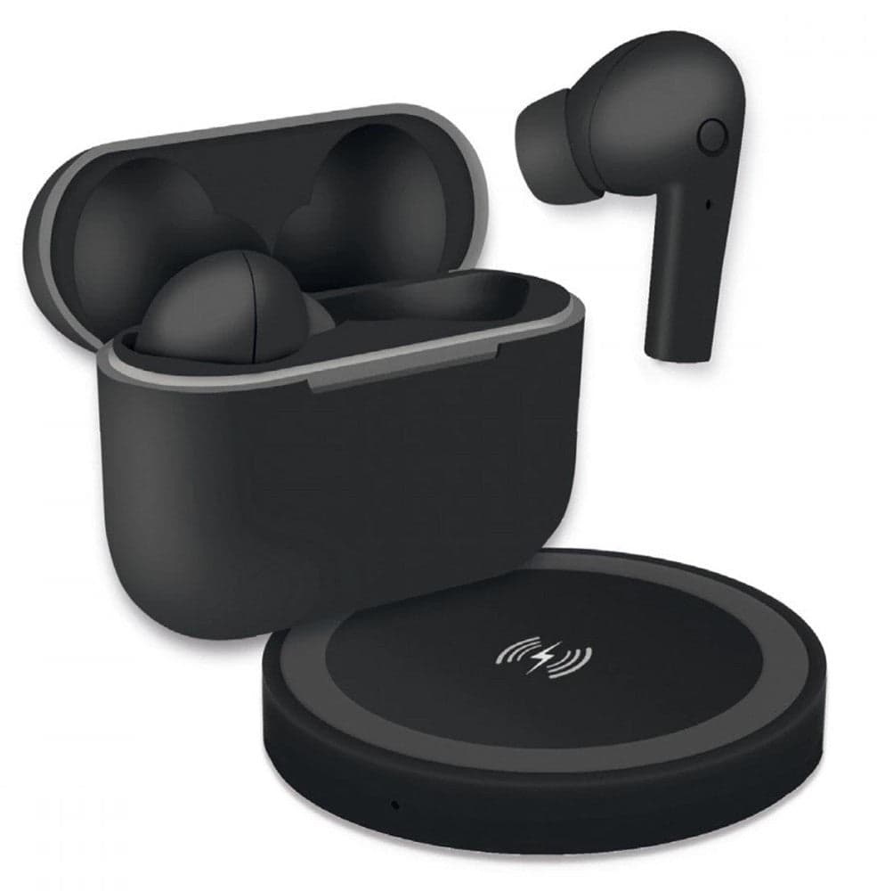 Cuffie Auricolari TWS Jive con Custodia di Ricarica USB-C&trade e Pad Caricatore a Induzione Nero in Cuffie In-Ear Scontolo.net - Potenza, commercioVirtuoso.it