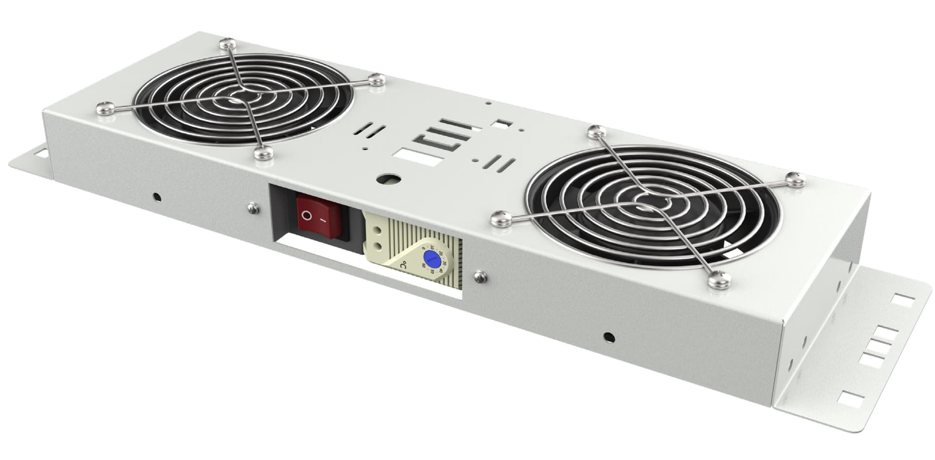 Kit di Ventilazione a Soffitto per Rack 19'' IP55 2 Ventole Grigio in Ventilatori bagno Scontolo.net - Potenza, commercioVirtuoso.it