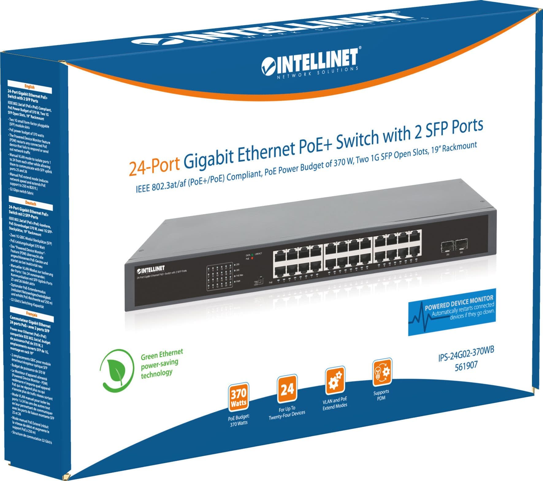 Gigabit Ethernet Switch 24-Porte PoE+ con 2 porte SFP in  Scontolo.net - Potenza, commercioVirtuoso.it