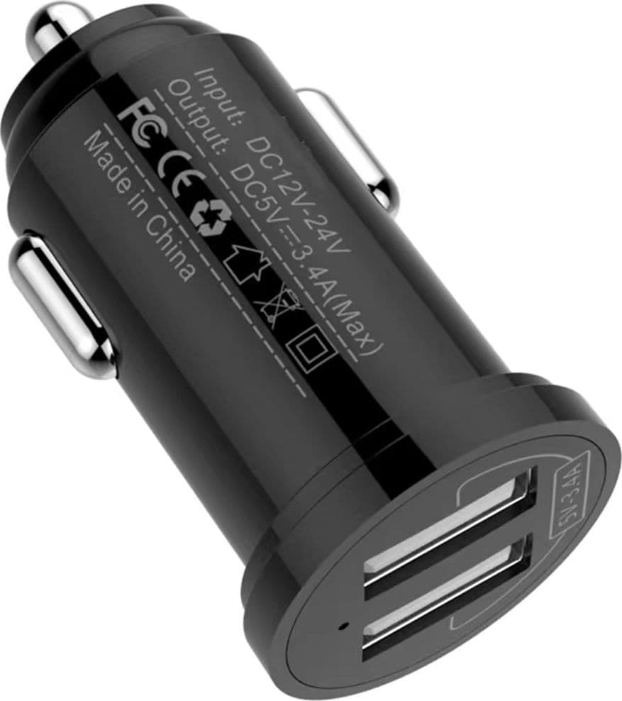 Mini Caricatore da Auto 2 Porte USB-A 17W/3.4A Nero in Caricabatterie da auto Scontolo.net - Potenza, commercioVirtuoso.it