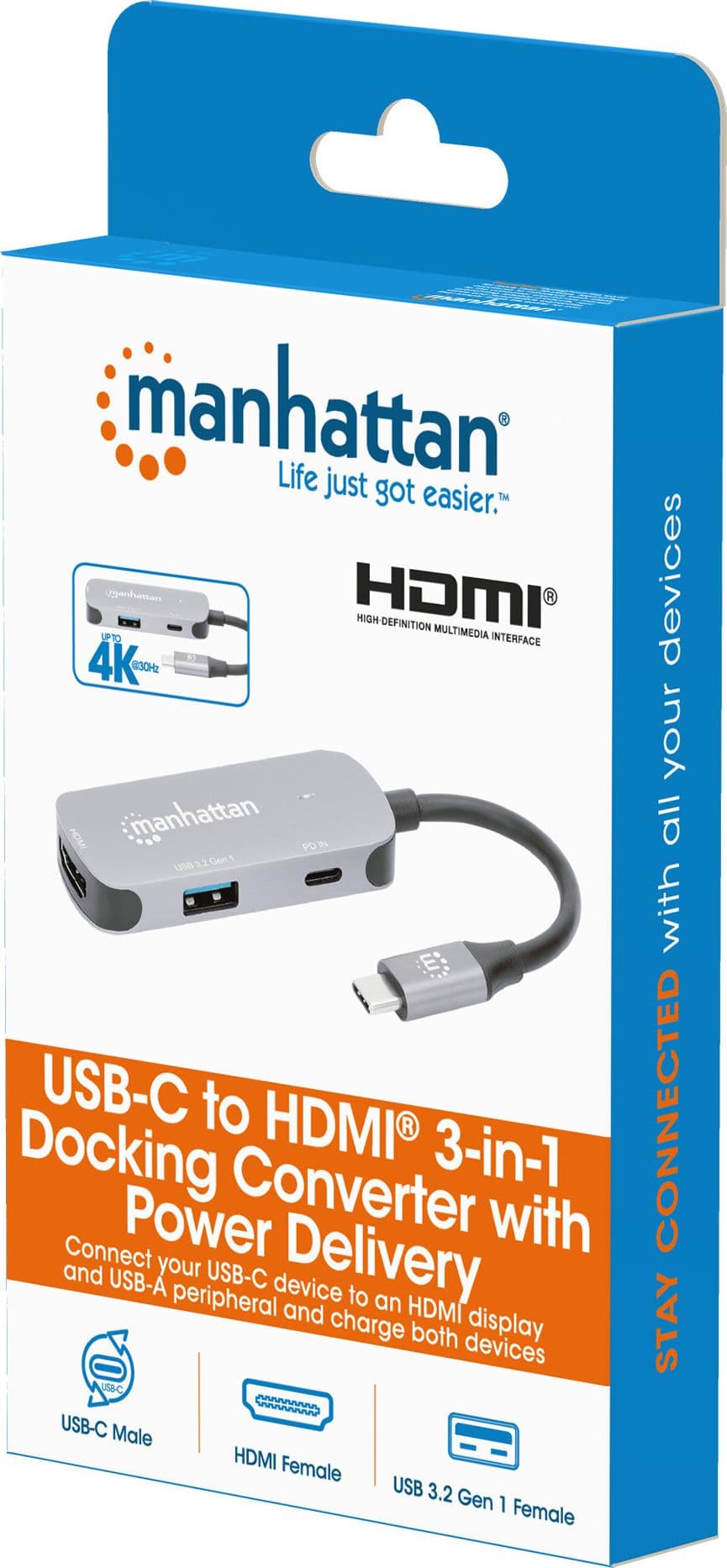 Convertitore USB-C&trade a HDMI 3-in-1 con Power Delivery in Cavi HDMI Scontolo.net - Potenza, commercioVirtuoso.it