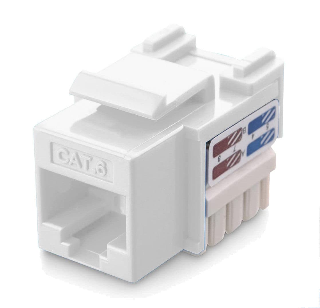 Frutto Keystone RJ45 Cat.6 UTP IDC 90&deg Bianco in Cavi Ethernet Scontolo.net - Potenza, commercioVirtuoso.it