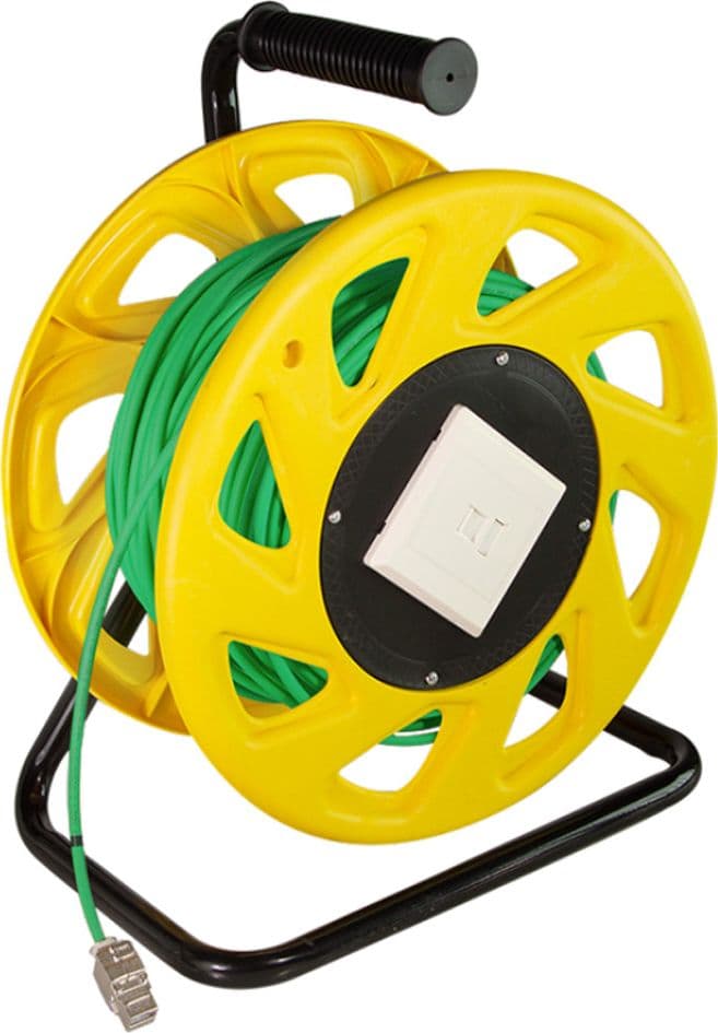 Cavo Patch Cat.7 Plug RJ45 S/FTP PUR con Avvolgicavo 60m Verde in Cavi Ethernet Scontolo.net - Potenza, commercioVirtuoso.it