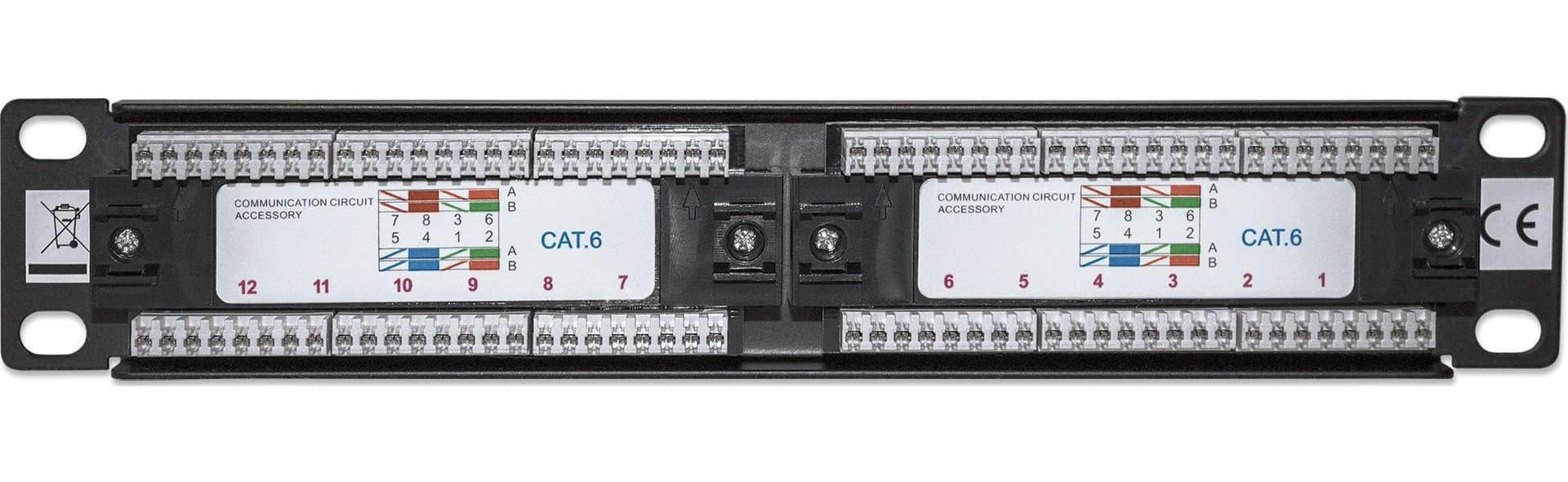Pannello Patch per Rack 10'' 12 Porte UTP Cat.6 1HE in Cavi Ethernet Scontolo.net - Potenza, commercioVirtuoso.it