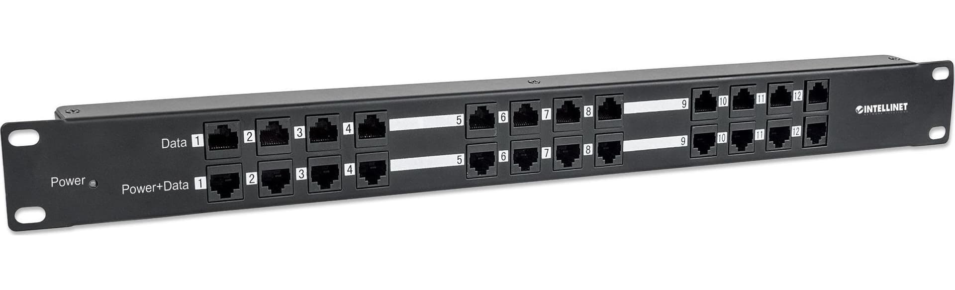 Pannello Patch 12 Porte PoE Passivo con Alimentatore in Pannelli patch Ethernet Scontolo.net - Potenza, commercioVirtuoso.it