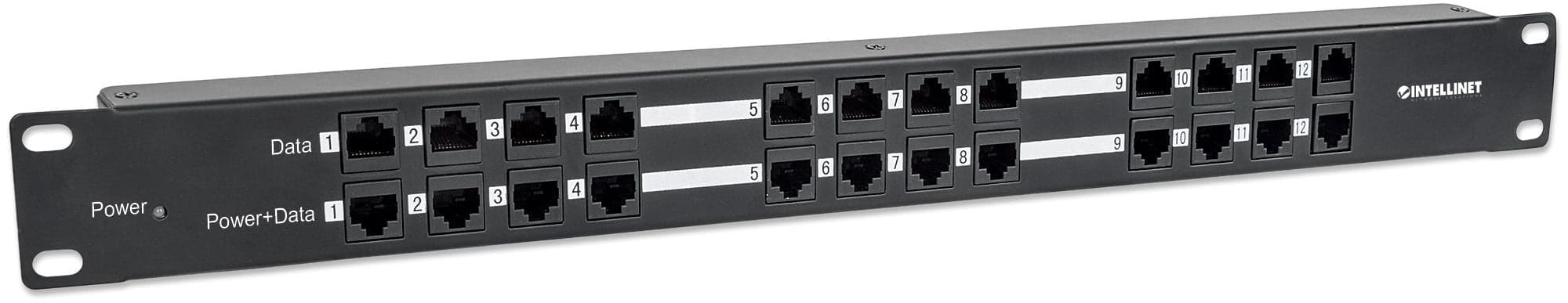 Pannello Patch 12 Porte PoE Passivo con Alimentatore in Pannelli patch Ethernet Scontolo.net - Potenza, commercioVirtuoso.it