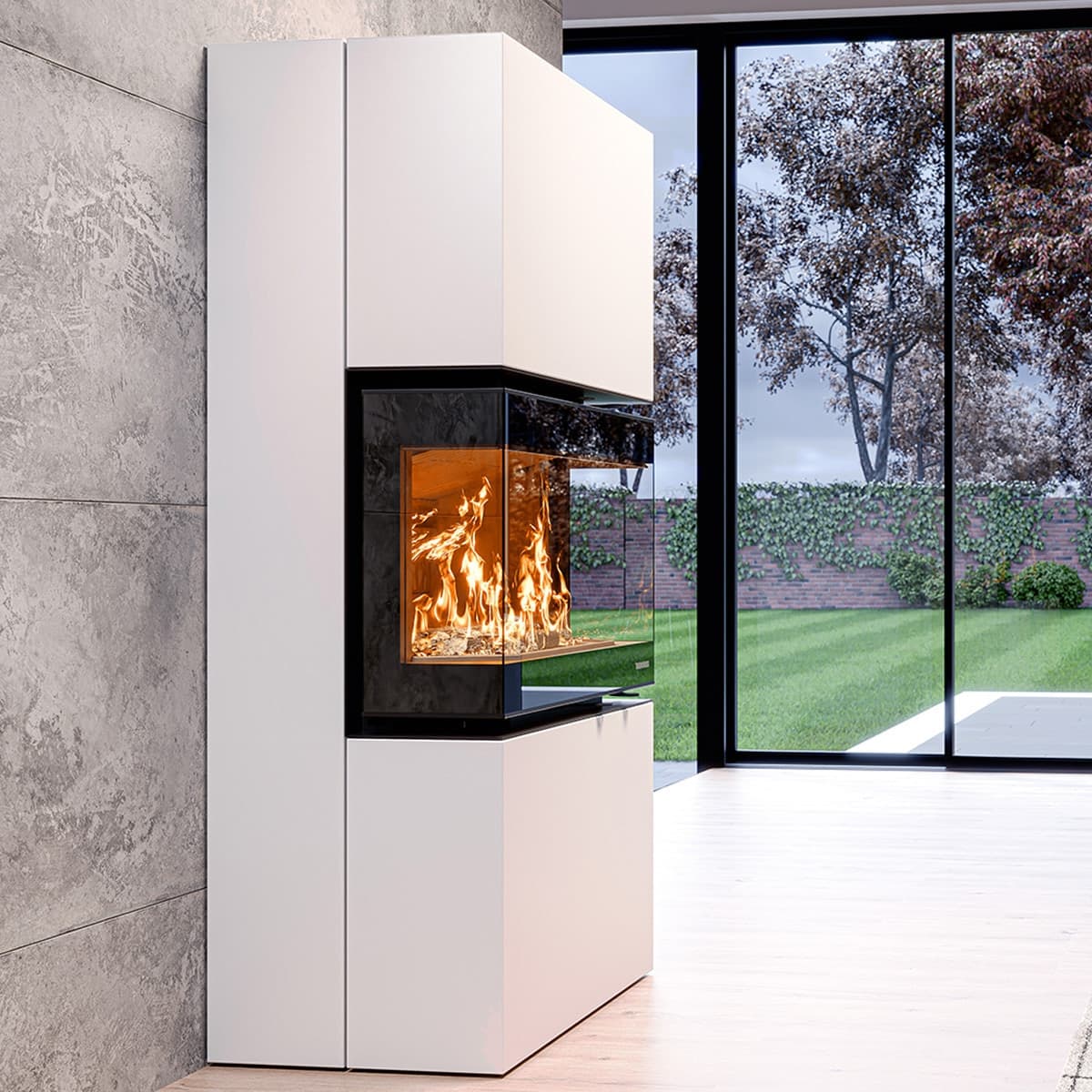Thermorossi Termostufa a Legna Trilogie 10,7 kW in Forni caminetto Masterbrico - Longobardi, commercioVirtuoso.it