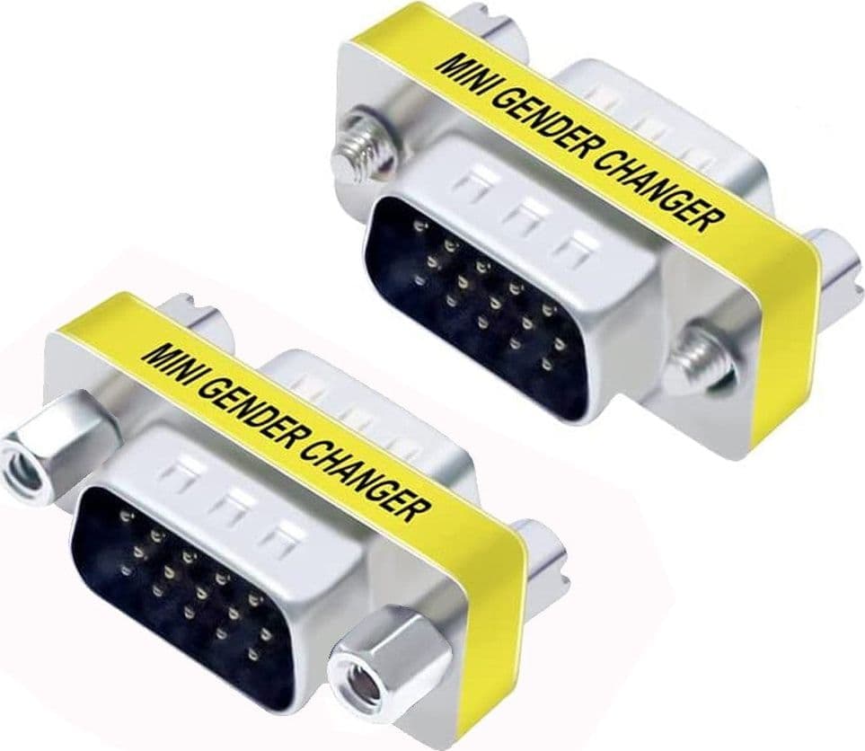 Mini Gender Changer VGA DB 15 poli HD M/M in  Scontolo.net - Potenza, commercioVirtuoso.it