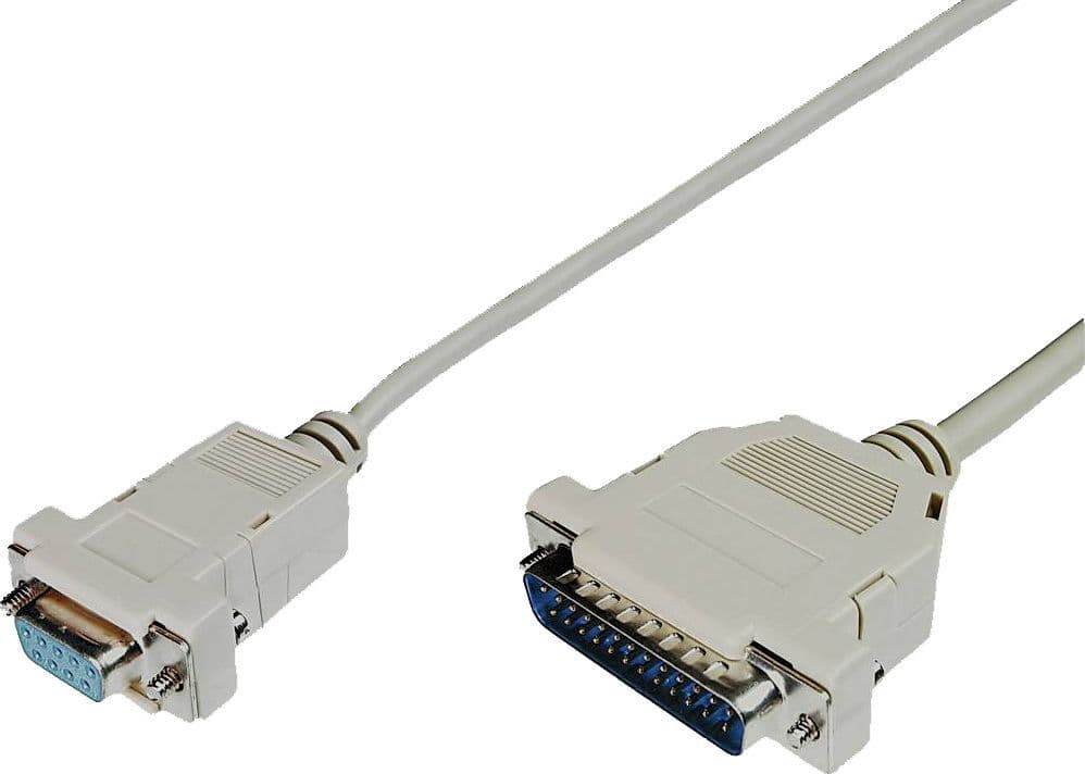 Cavo null modem 25 DB Maschio 9 DB Femmina 1,80 mt in  Scontolo.net - Potenza, commercioVirtuoso.it