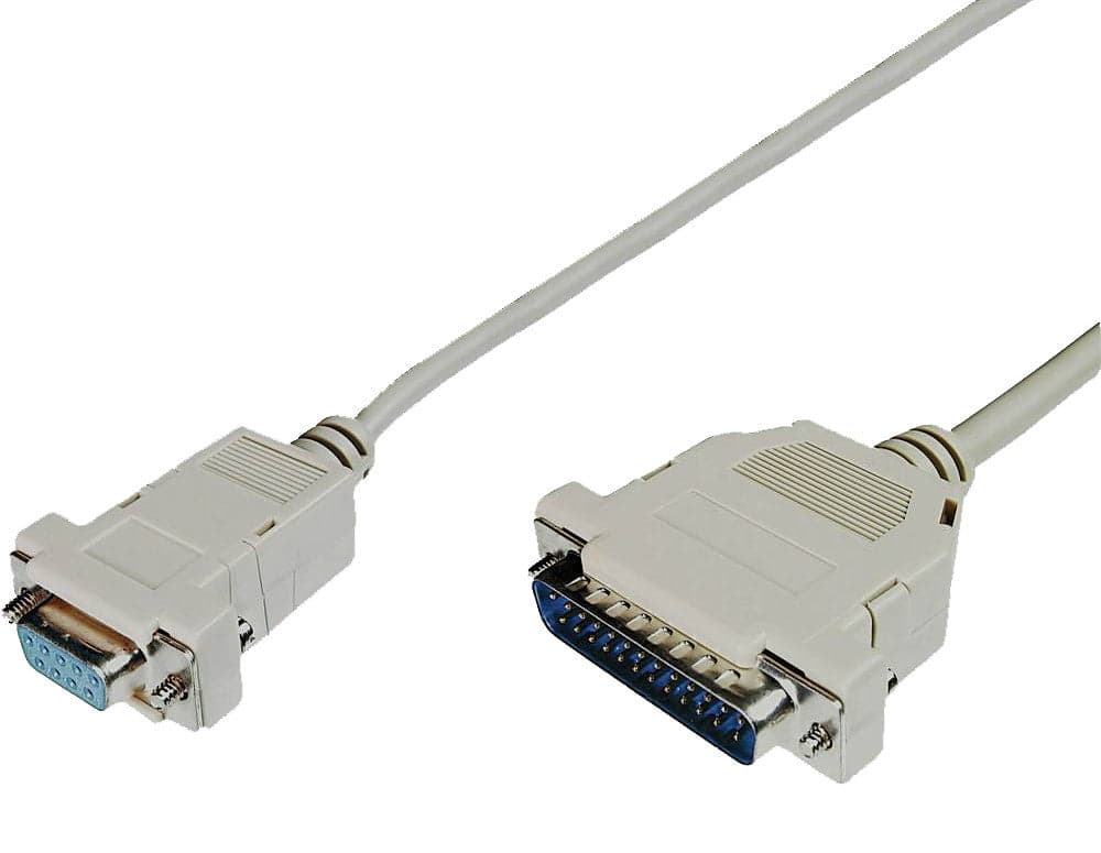 Cavo null modem 25 DB Maschio 9 DB Femmina 1,80 mt in  Scontolo.net - Potenza, commercioVirtuoso.it