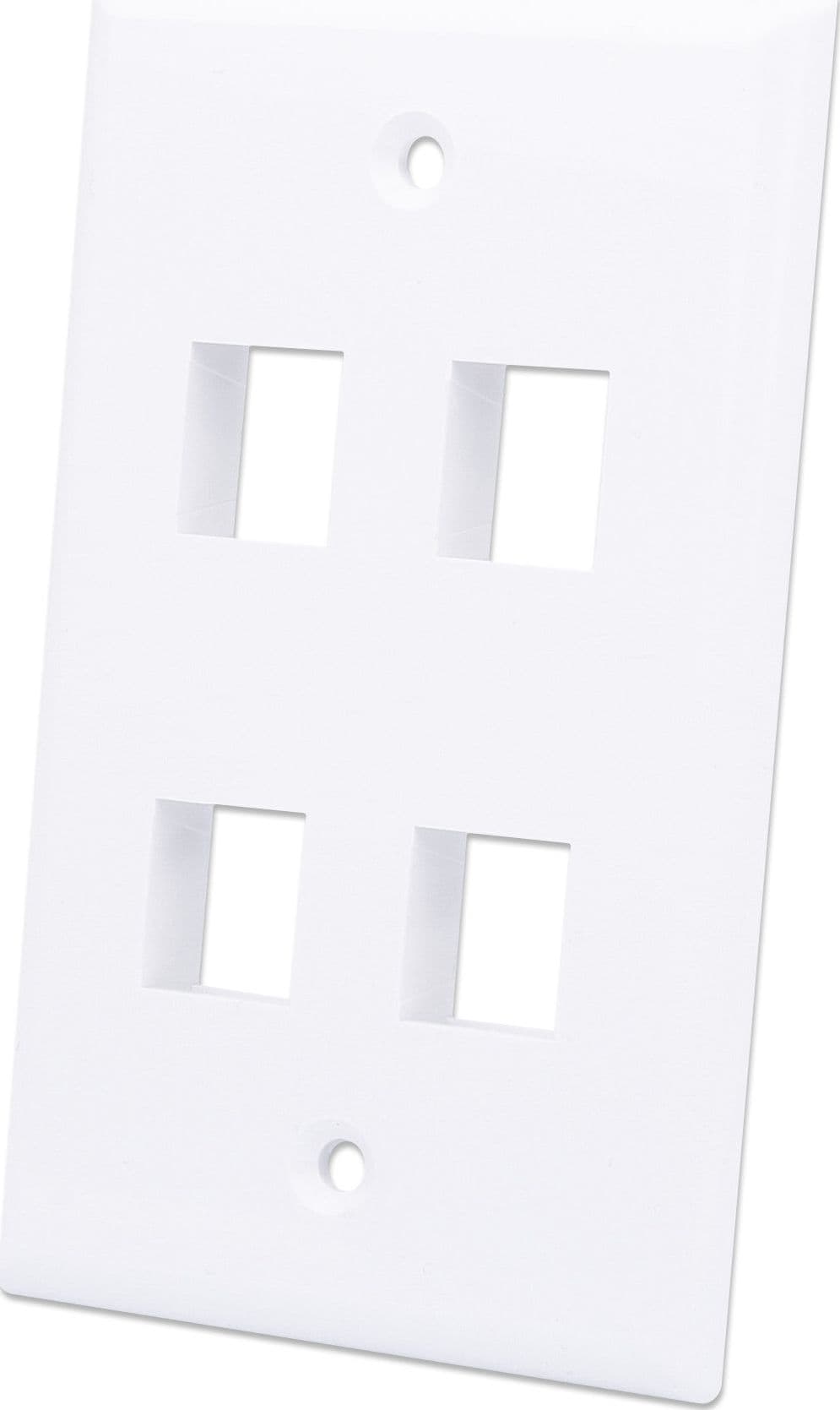 Placca Porta Frutti 4 Posti Mod.503 Bianco in Placche combinate interruttori e prese Scontolo.net - Potenza, commercioVirtuoso.it