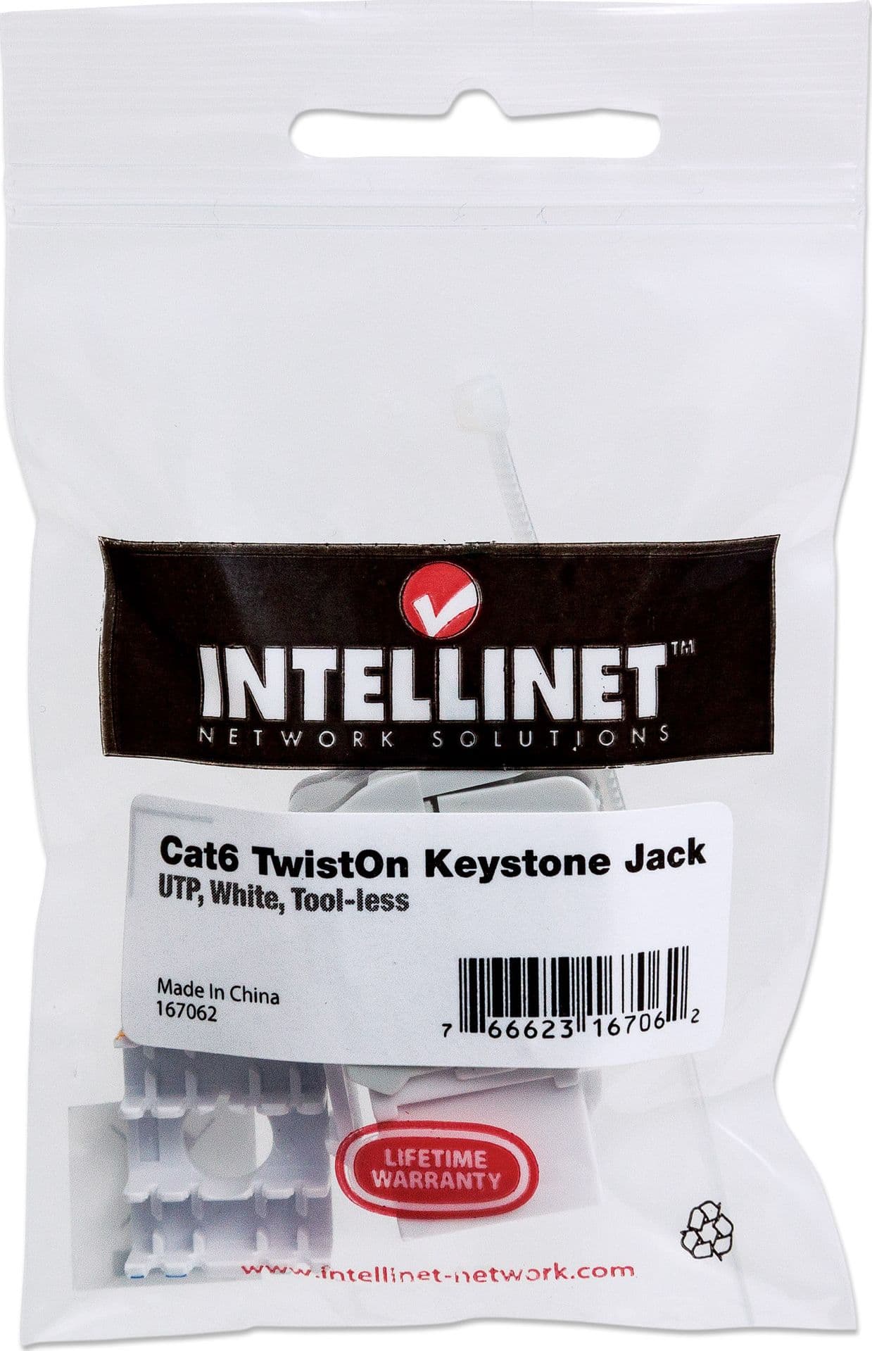 Frutto Keystone RJ45 UTP Cat6 Bianco in Cavi Ethernet Scontolo.net - Potenza, commercioVirtuoso.it